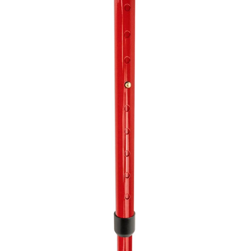 Flexyfoot Comfort Grip Open Cuff Red Crutch for the Left Hand